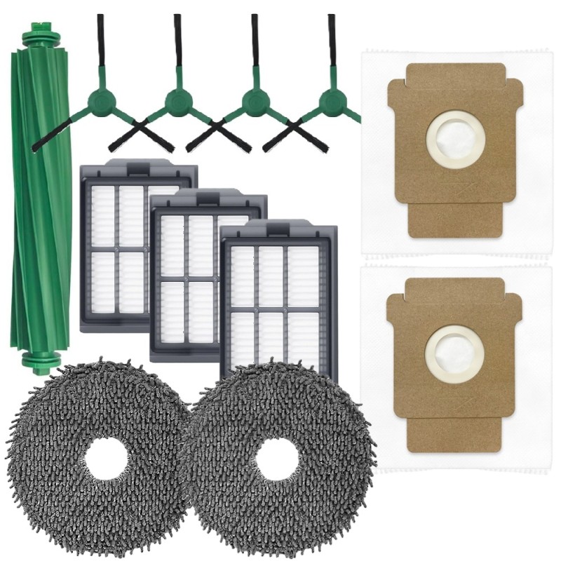 Zestaw filtry szczotki worki ścierki do iRobot Roomba Plus 405 505 Combo +