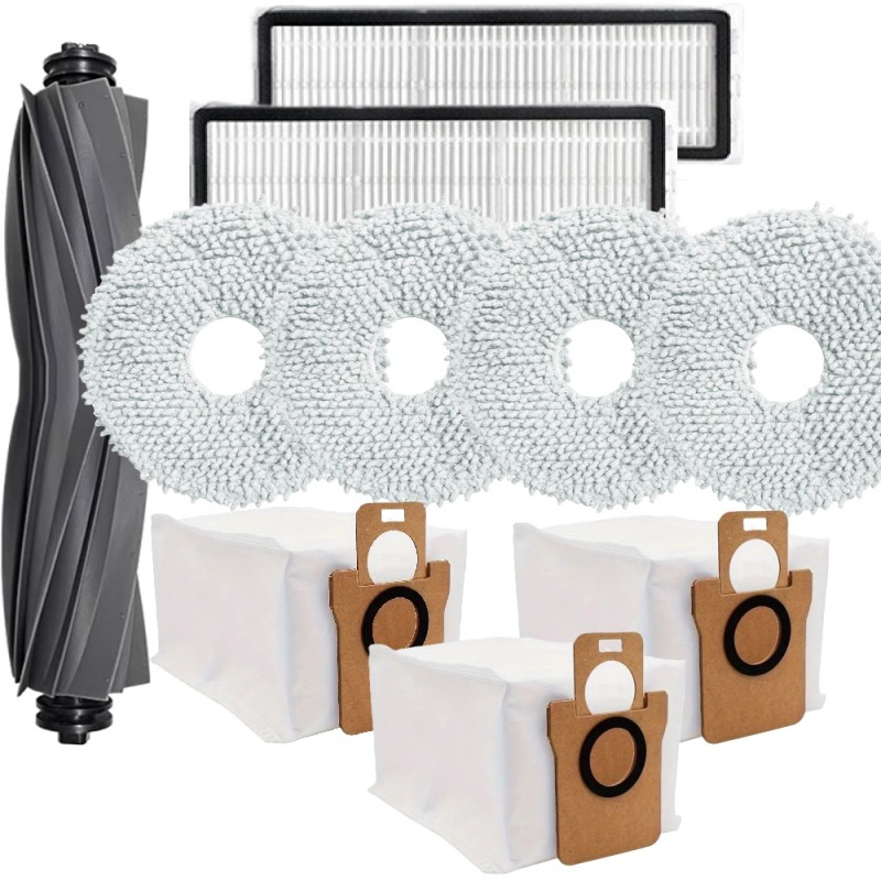 Zestaw szczotka filtry worki ściereczki do Dreame L10 L10s Ultra Prime Plus