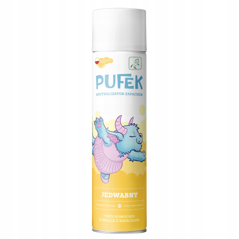 Pufek Jedwabny neutralizator zapachów odświeżacz powietrza w sprayu 600 ml