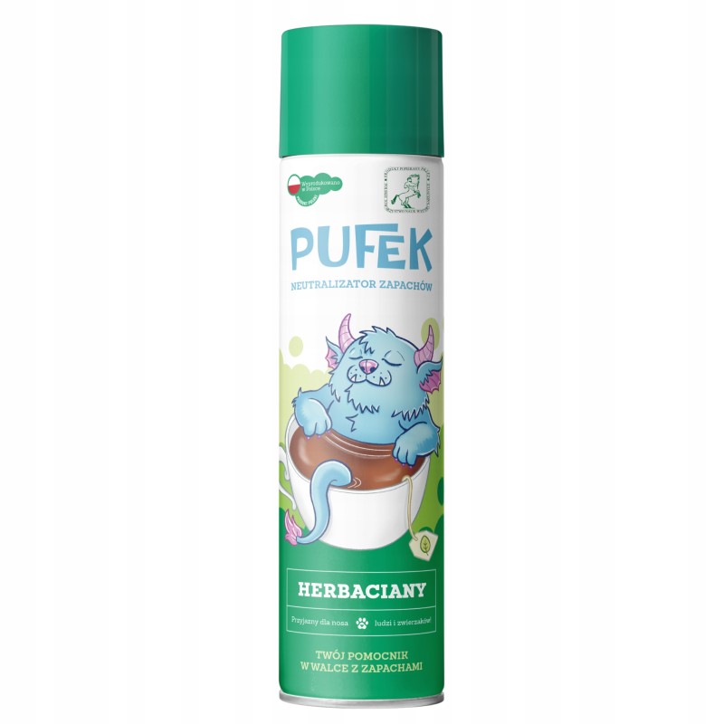 Pufek Herbaciany neutralizator zapachów odświeżacz powietrza w spray 600 ml