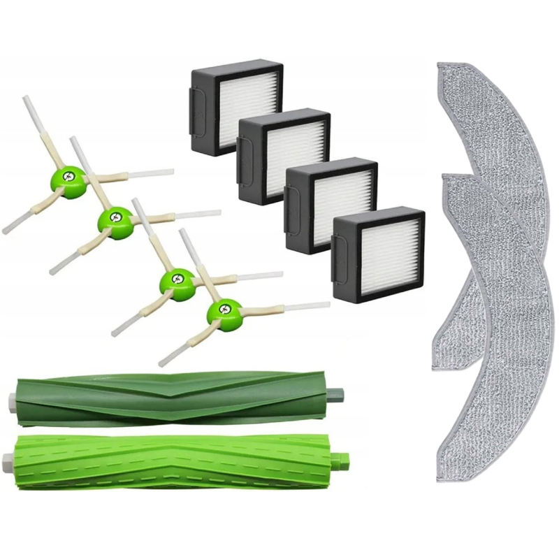 ZESTAW SZCZOTKI FILTRY MOP do iRobot Roomba COMBO J7 J7+ J9 J9+ PLUS 10 MAX