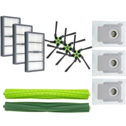 ZESTAW SZCZOTKI WAŁKI FILTRY WORKI Clean Base do iRobot Roomba s9 s9+