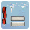 Zestaw szczotki filtry do Roborock E20 E25 E35 S50 S60 S65 S5 S6 MAXV S501