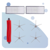 Zestaw szczotki filtry do Xiaomi Roborock S7 S70 S75 T7 T7S PlUS MAX MAXV