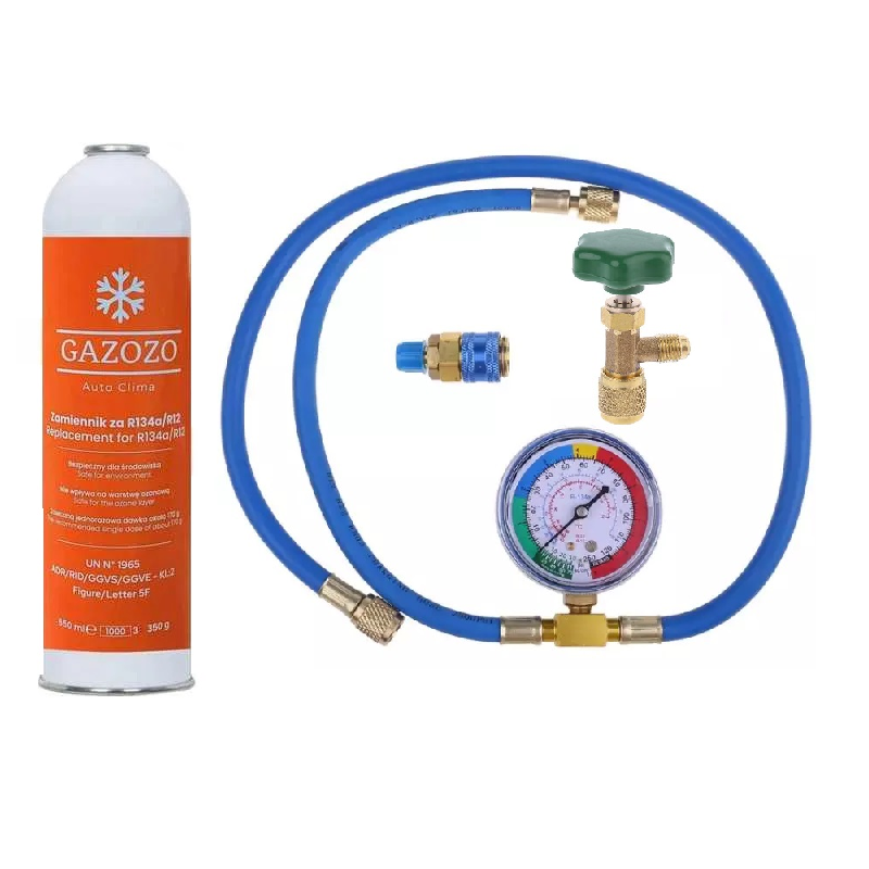 Zestaw do napełniania czynnika chłodniczego R134a/R12 zamiennik
