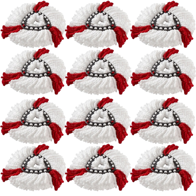 12x WKŁAD DO MOPA OBROTOWEGO VILEDA TURBO KOŃCÓWKI MOP