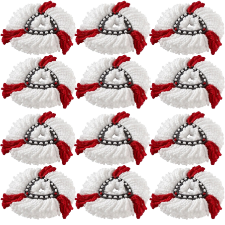 12x WKŁAD DO MOPA OBROTOWEGO VILEDA TURBO KOŃCÓWKI MOP